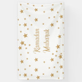Ramadan Mubarak Gold Star Glitzer Sparkle Dekorati Banner (Vertikal)