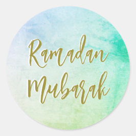 Ramadan Mubarak Greetings Runder Aufkleber