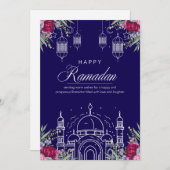 Ramadan Mubarak Grußkarte Feiertagskarte (Vorne/Hinten)