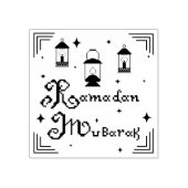 Ramadan Mubarak Gummistempel (Prägung)