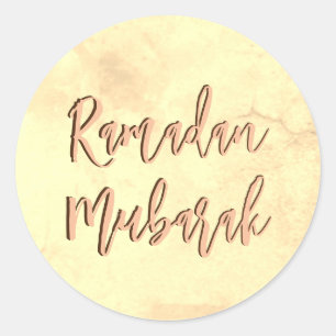 Ramadan Mubarak Hübsch Classic Round Sticker