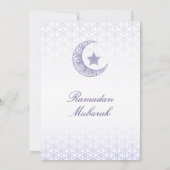 Ramadan Mubarak Invitations – Elegant Family Iftar Einladung (Rückseite)