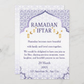Ramadan Mubarak Invitations – Elegant Family Iftar Einladung (Vorne/Hinten)