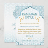 Ramadan Mubarak Invitations – Elegant Family Iftar Einladung (Vorne/Hinten)