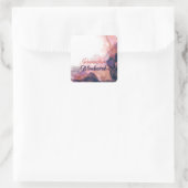 Ramadan Mubarak islamische Geschenke klassisch Quadratischer Aufkleber (Tasche)