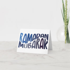 Ramadan Mubarak islamisches Zitat Dankeskarte