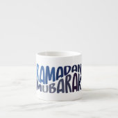 Ramadan Mubarak islamisches Zitat Espressotasse (Vorderseite)