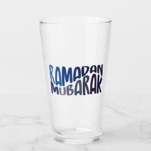 Ramadan Mubarak islamisches Zitat Glas
