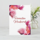 Ramadan Mubarak islamitische Kunst Einladung (Stehend Vorderseite)