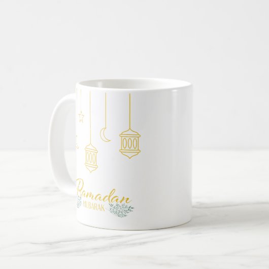 RAMADAN MUBARAK KAFFEETASSE (Vorderseite Links)