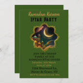 RAMADAN MUBARAK KAREEM 2024 Iftar Party Einladung (Vorne/Hinten)