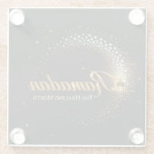 RAMADAN MUBARAK KAREEM 2026 GLASS COASTER GLASUNTERSETZER (Rückseite)