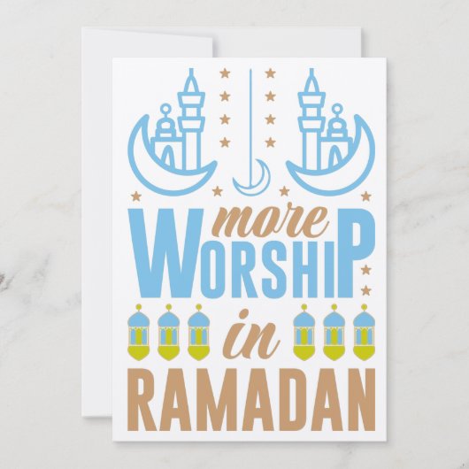 Ramadan Mubarak Kareem Einladung (Vorderseite)