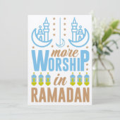 Ramadan Mubarak Kareem Einladung (Stehend Vorderseite)