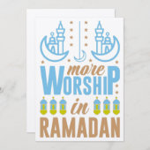 Ramadan Mubarak Kareem Einladung (Vorne/Hinten)
