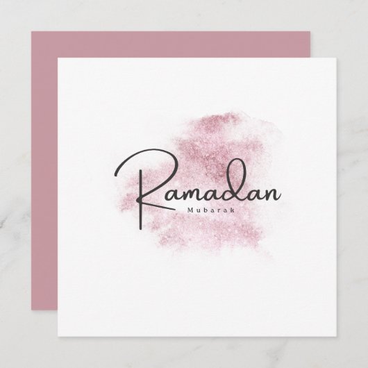 Ramadan Mubarak Karem Einladung (Vorne/Hinten)