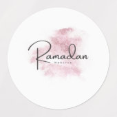 Ramadan Mubarak Karem Etiketten (Design 1)