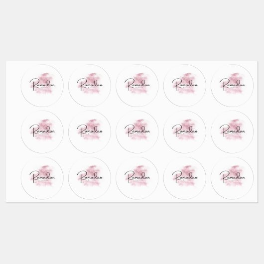 Ramadan Mubarak Karem Etiketten (Blatt)