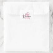 Ramadan Mubarak Karem Quadratischer Aufkleber (Tasche)