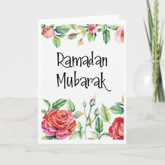 Ramadan Mubarak Karte (Vorderseite)
