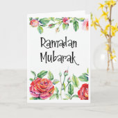 Ramadan Mubarak Karte (Gelbe Blume)