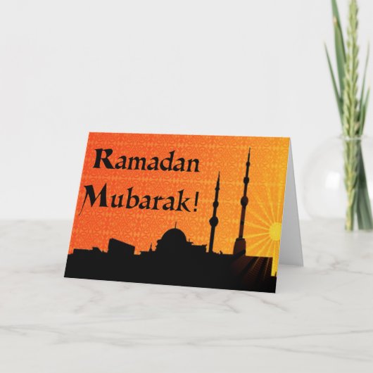Ramadan Mubarak Karte (Vorderseite)