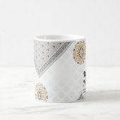Ramadan Mubarak Mandala Crescent Art Kaffeetasse (Mittel)