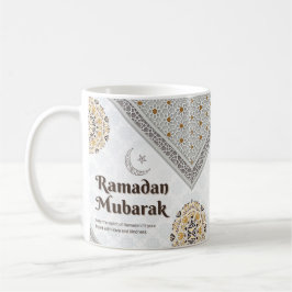 Ramadan Mubarak Mandala Crescent Art Kaffeetasse