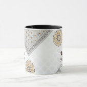 Ramadan Mubarak Mandala Crescent Art Tasse (Zentrum)