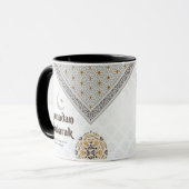 Ramadan Mubarak Mandala Crescent Art Tasse (Vorderseite Links)