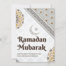 Ramadan Mubarak Mandala Halbmond Kunst Feiertagskarte