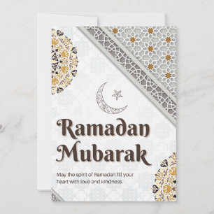 Ramadan Mubarak Mandala Halbmond Kunst Feiertagskarte
