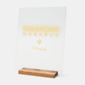 Ramadan Mubarak Minimal Acrylic Sign Personalized Acrylschild (Winkel)