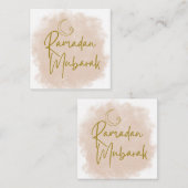 Ramadan Mubarak Mitteilungskarte (Vorne/Hinten)