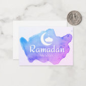 Ramadan Mubarak Mitteilungskarte (Vorderseite/Rückseite Beispiel)