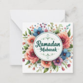 Ramadan Mubarak Mitteilungskarte (Vorderseite)