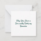 Ramadan Mubarak Mitteilungskarte (Rückseite)