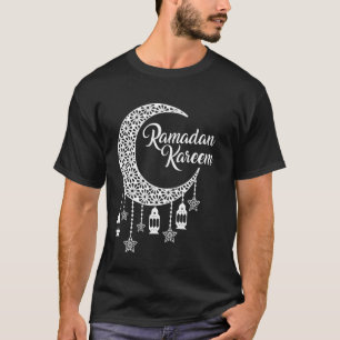 Ramadan Mubarak Mondsichel und Sterne Ramadan Kare T-Shirt