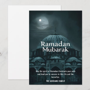 Ramadan Mubarak Moschee  Feiertagskarte