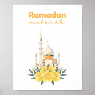 Ramadan Mubarak Moschee-Wandbild Poster
