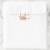 Ramadan Mubarak Mosque Islamic Design Postkarte Runder Aufkleber (Tasche)
