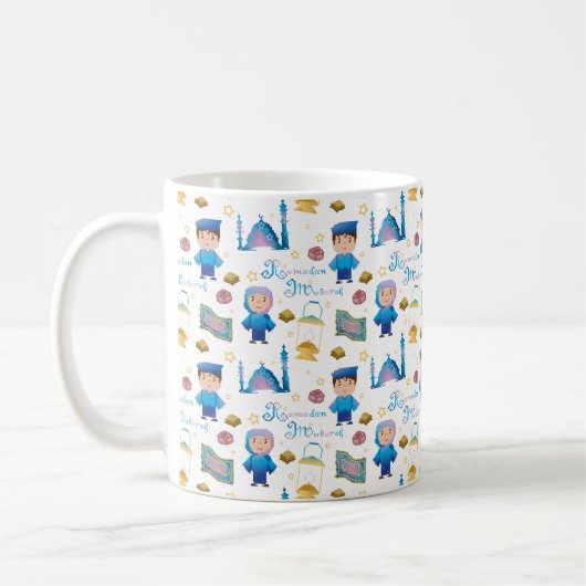 Ramadan-Mubarak-Muster Kaffeetasse (Links)