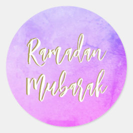 Ramadan Mubarak Niedlich Classic Round Sticker