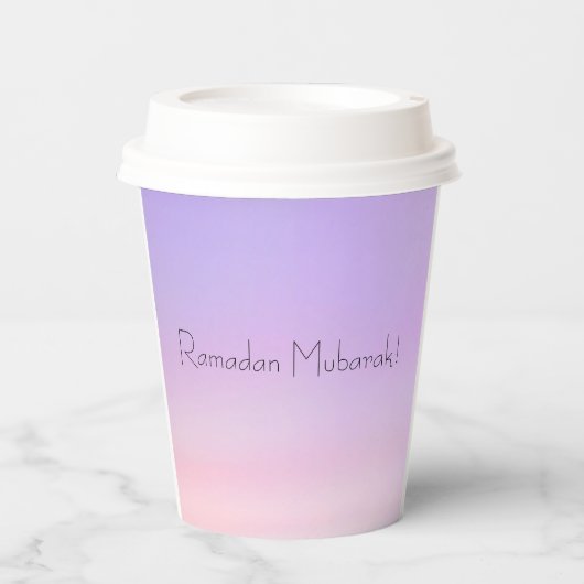 Ramadan Mubarak Paper Cups Pappbecher (Vorderseite)