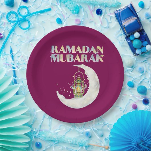 Ramadan Mubarak Pappteller (Party)