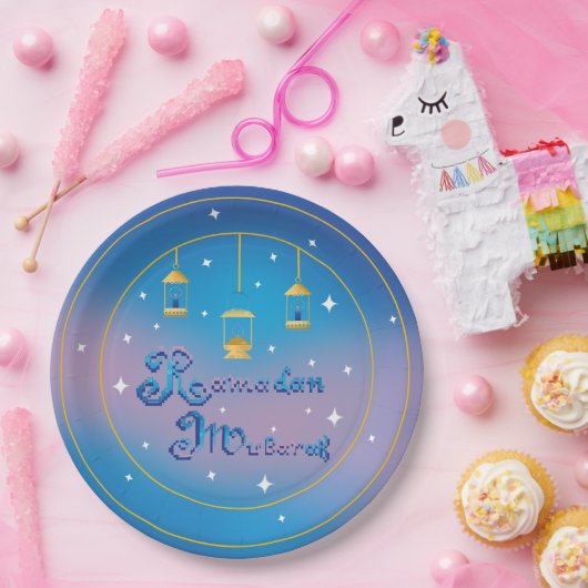 Ramadan Mubarak Pappteller (Party)