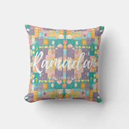 Ramadan Mubarak Pastel Colors Cushion Kissen