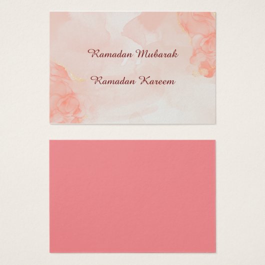 Ramadan Mubarak Pastellfarben (Vorne & Hinten)