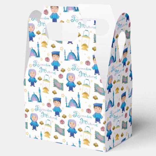 Ramadan Mubarak Pattern Geschenkschachtel (Geöffnet)