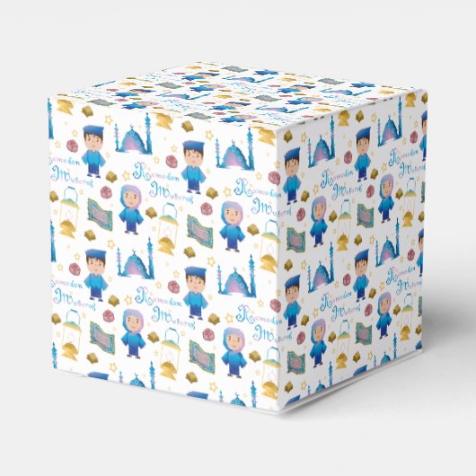 Ramadan Mubarak Pattern Geschenkschachtel (Rückseite)